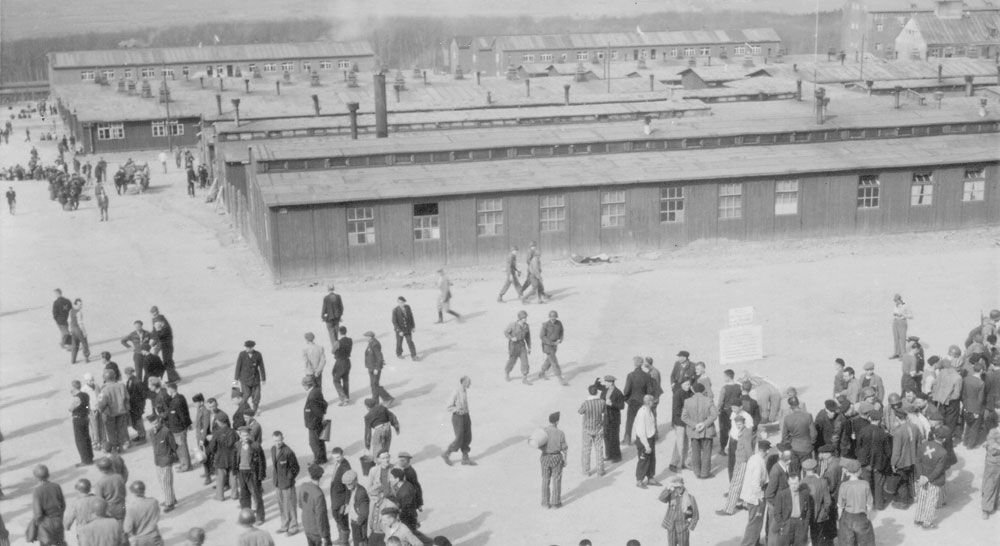 Koncentrationslägret Buchenwald efter befrielsen.